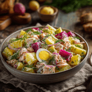 Latvian Smoked Fish And Potato Salad