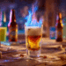 Flaming Dr. Pepper: A Fiery Cocktail That Packs A Punch - Thefoodiebunch Flaming Dr. Pepper