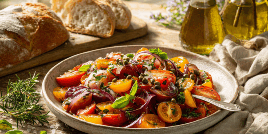 Mediterranean Tomato And Caper Salad Celebrating Malta'S Flavors - Thefoodiebunch Mediterranean Tomato And Caper Salad Celebrating Malta’S Flavors