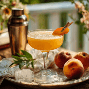Southern Sunshine: A Refreshing Georgia Peach Cocktail - Thefoodiebunch