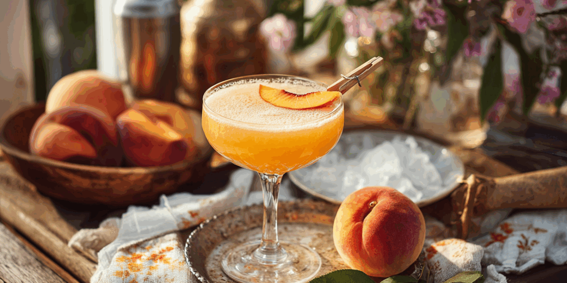 Southern Sunshine: A Refreshing Georgia Peach Cocktail