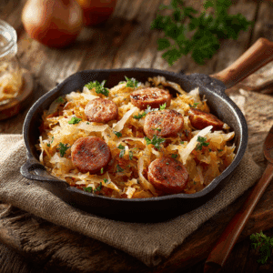 Slovakian Sauerkraut And Sausage Salad