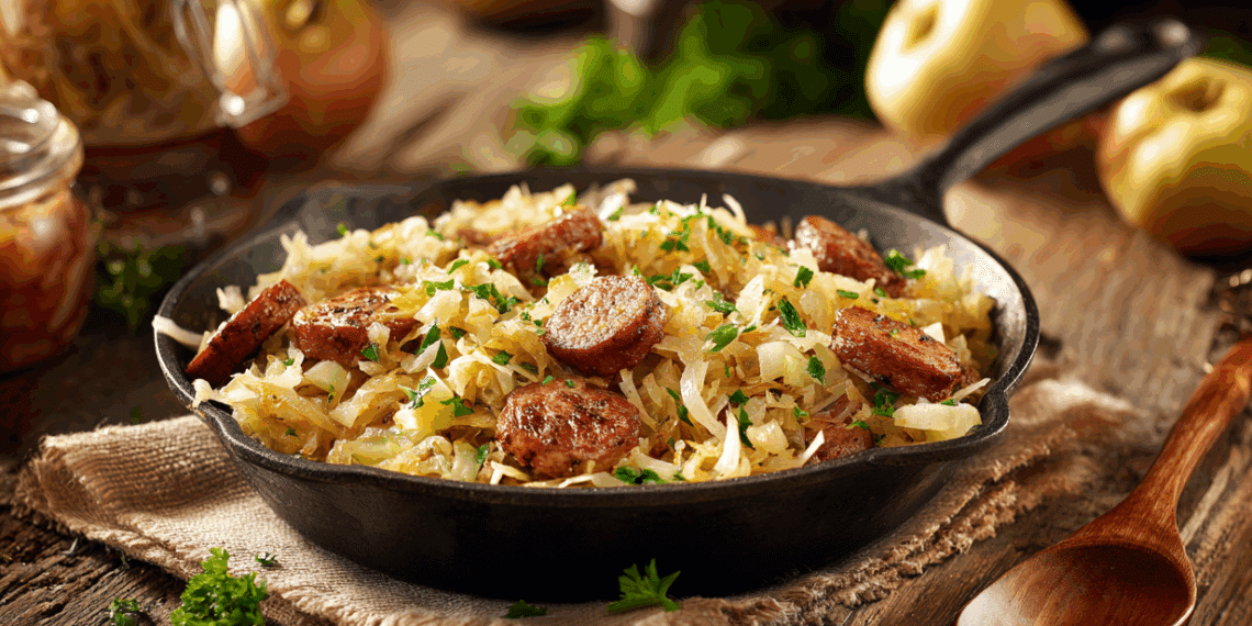 Slovakian Sauerkraut And Sausage Salad