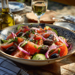 Mediterranean Delight: Croatian Black Olive And Tomato Salad - Thefoodiebunch Croatian Black Olive And Tomato Salad