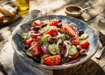 Mediterranean Delight: Croatian Black Olive And Tomato Salad