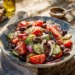 Mediterranean Delight: Croatian Black Olive And Tomato Salad