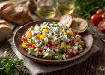 Bulgarian Shopska Salad
