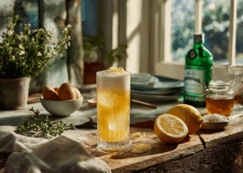 Golden Fizz: A Luxurious Vintage Cocktail Reimagined