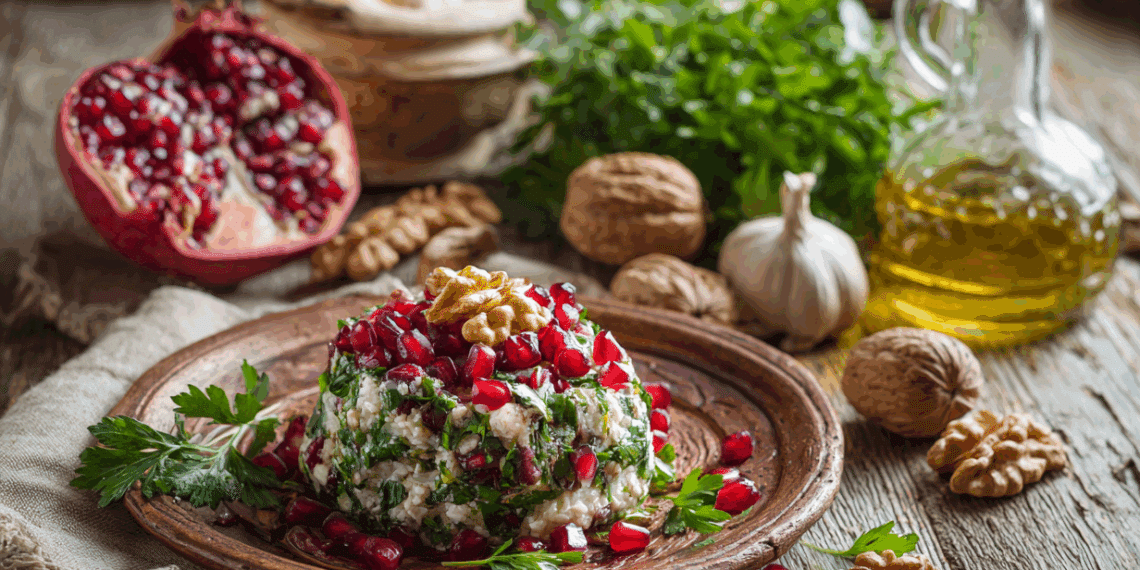 Georgian Walnut Salad: A Vibrant Pomegranate Celebration - Thefoodiebunch Georgian Walnut And Pomegranate Salad