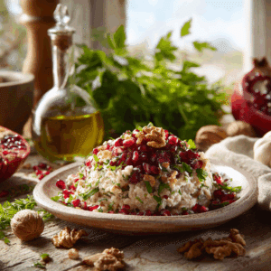 Georgian Walnut Salad: A Vibrant Pomegranate Celebration - Thefoodiebunch Georgian Walnut And Pomegranate Salad