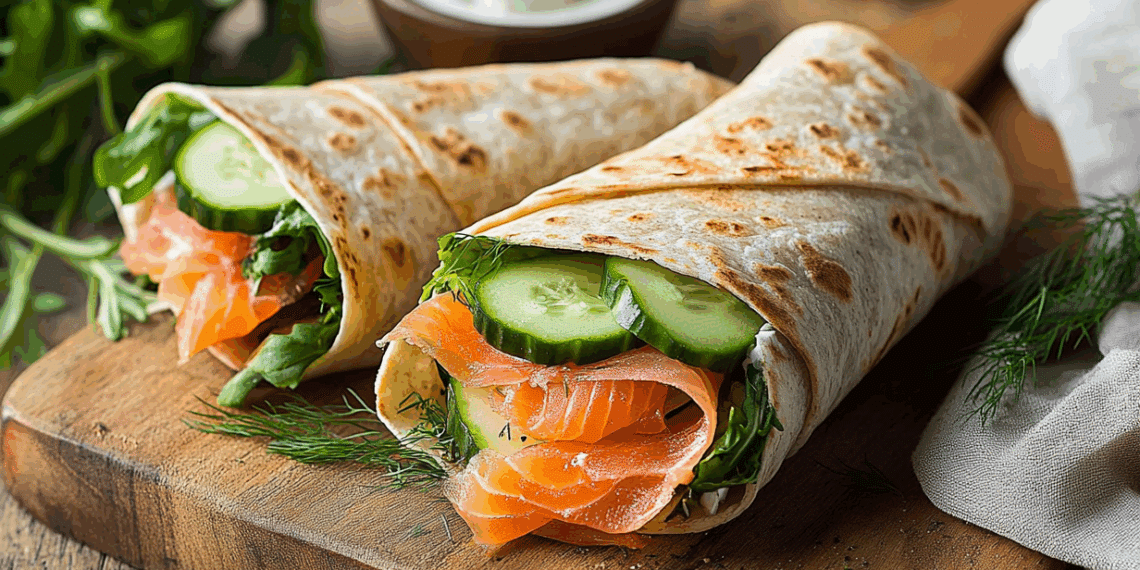 Nordic Coastal Salmon Wrap With Fresh Scandinavian Flavors - Thefoodiebunch Laksewrap