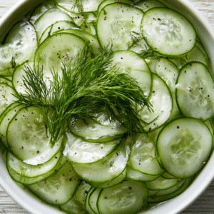 Crisp And Tangy Hungarian Cucumber Salad Delight - Thefoodiebunch Hungarian Cucumber Salad (Uborka Saláta)
