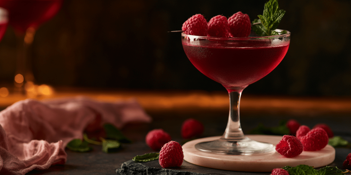 Love Potion Cocktail Romantic Raspberry Vodka Drink