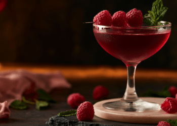 Love Potion Cocktail Romantic Raspberry Vodka Drink