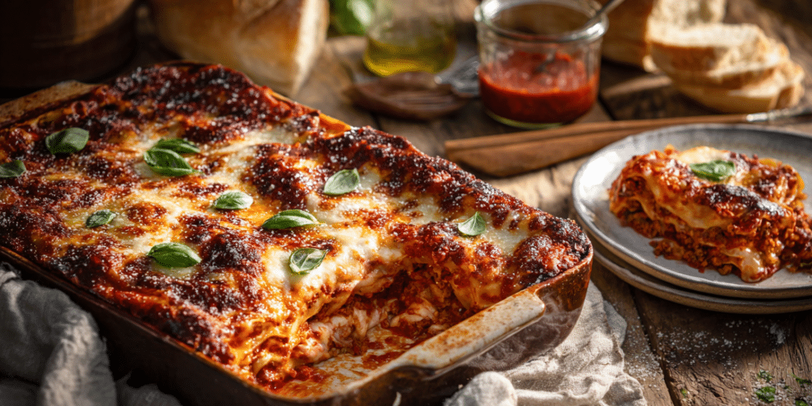 Classic Homemade Lasagna With Rich Meat Sauce - Thefoodiebunch Easy Homemade Lasagna