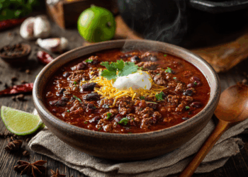 Smoky Beef &Amp; Black Bean Chili