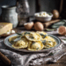 Homemade Spinach And Ricotta Ravioli With Brown Butter Sage Sauce
