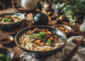 Creamy Miso Udon Noodles With Shiitake And Scallions