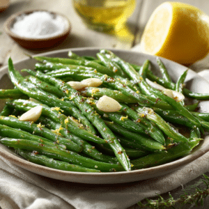 Garlic-Sautéed Green Beans With Lemon Zest
