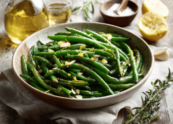 Garlic-Sautéed Green Beans With Lemon Zest