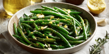 Garlic-Sautéed Green Beans With Lemon Zest