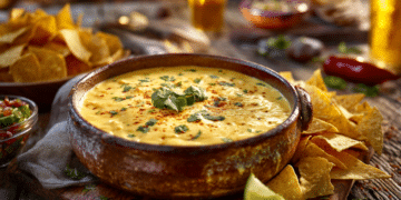 Creamy Tex-Mex Queso Dip That Elevates Snack Time - Thefoodiebunch Velvety Tex-Mex Queso Dip