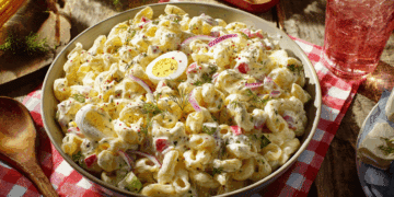 Creamy Macaroni Salad A Classic Midwestern Summer Delight - Thefoodiebunch Classic Creamy Macaroni Salad