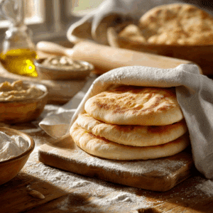 Traditional Homemade Pita Bread