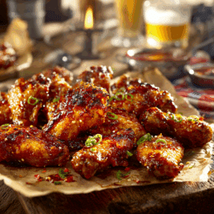 Crispy Honey Garlic Chicken Wings