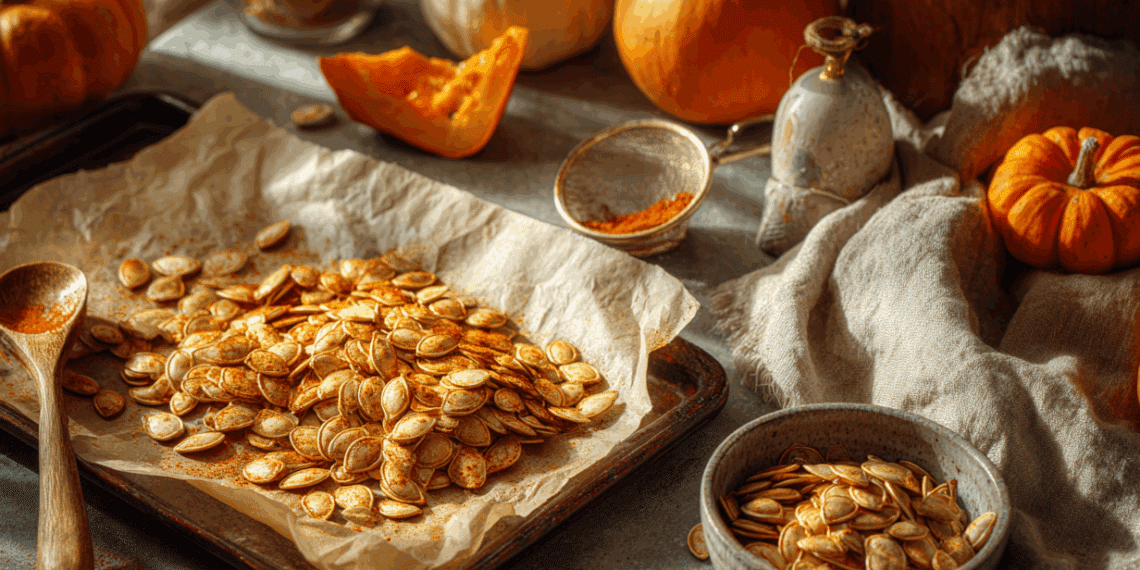 Spiced Roasted Pumpkin Seeds