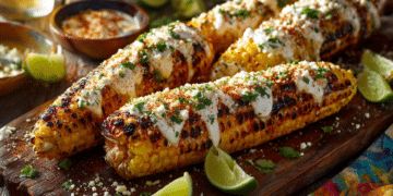 Smoky, Creamy, And Spicy Mexican Street Corn Delight - Thefoodiebunch Mexican Street Corn (Elote)