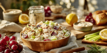 Sweet And Tangy Grape Chicken Salad Delight - Thefoodiebunch Creamy Chicken Salad With Grapes