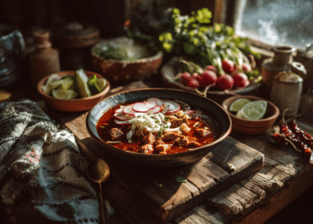 Traditional Mexican Pozole Rojo