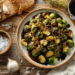 Roasted Brussels Sprouts With Balsamic Glaze And Crispy Shallots