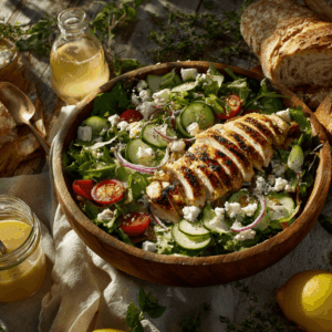 Herbed Grilled Chicken Salad With Lemon-Dijon Vinaigrette