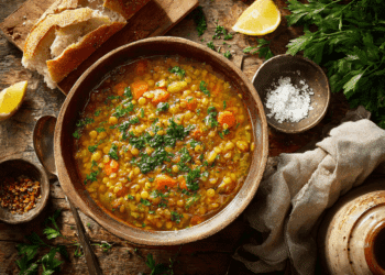 Hearty Mediterranean Lentil Soup Warms Body And Soul - Thefoodiebunch Hearty Mediterranean Lentil Soup