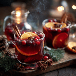 Spiced Cranberry Orange Holiday Punch