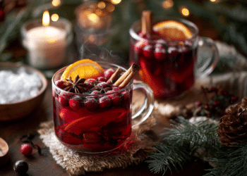 Spiced Cranberry Orange Holiday Punch