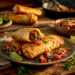 Crispy Beef Chimichangas With Pico De Gallo