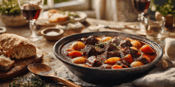 Hearty Red Wine Braised Beef Stew