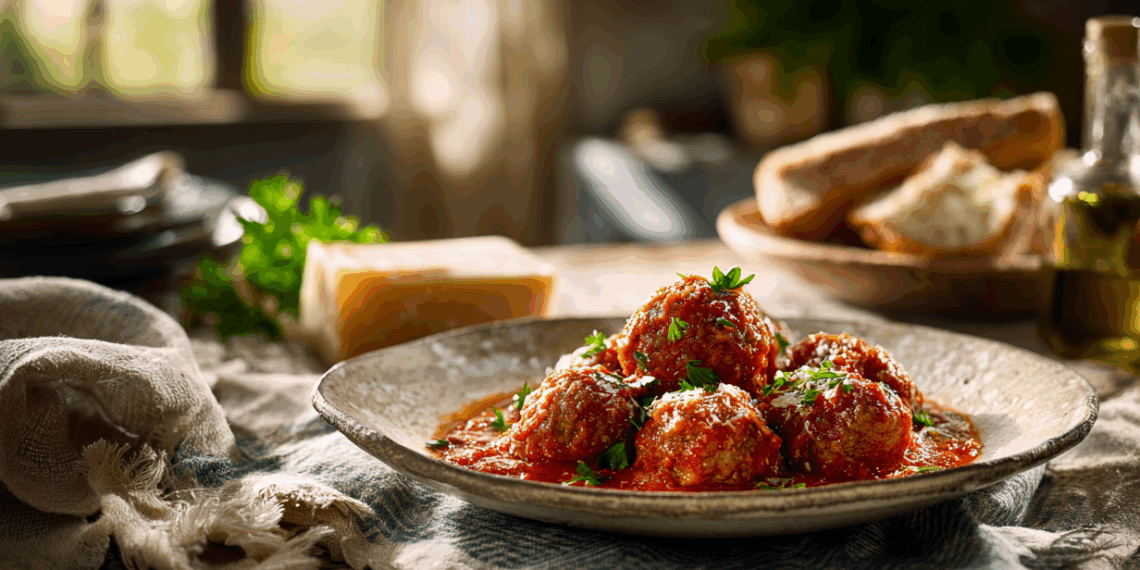 Nonna’S Classic Italian Meatballs In Rich Marinara Sauce