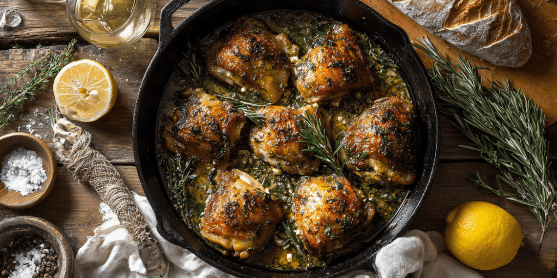 Rustic Provençal Herb Butter Chicken Thighs Delight