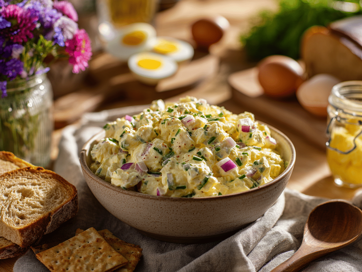 Creamy Classic Egg Salad: A Nostalgic Lunch Delight - Thefoodiebunch Creamy Classic Egg Salad: A Nostalgic Lunch Delight - Thefoodiebunch