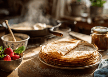 Delicate French Crêpes: A Parisian Breakfast Delight
