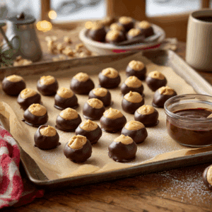 Sweet Buckeye Balls: A Midwestern Holiday Chocolate Delight - Thefoodiebunch Classic Buckeyes