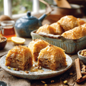 Heavenly Layers Of Phyllo Nuts And Sweet Honey Syrup - Thefoodiebunch Classic Baklava