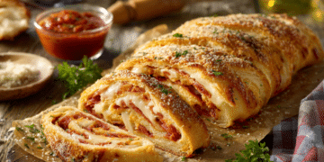 Rolled Italian Perfection: Pepperoni And Salami Stromboli - Thefoodiebunch Classic Italian Stromboli