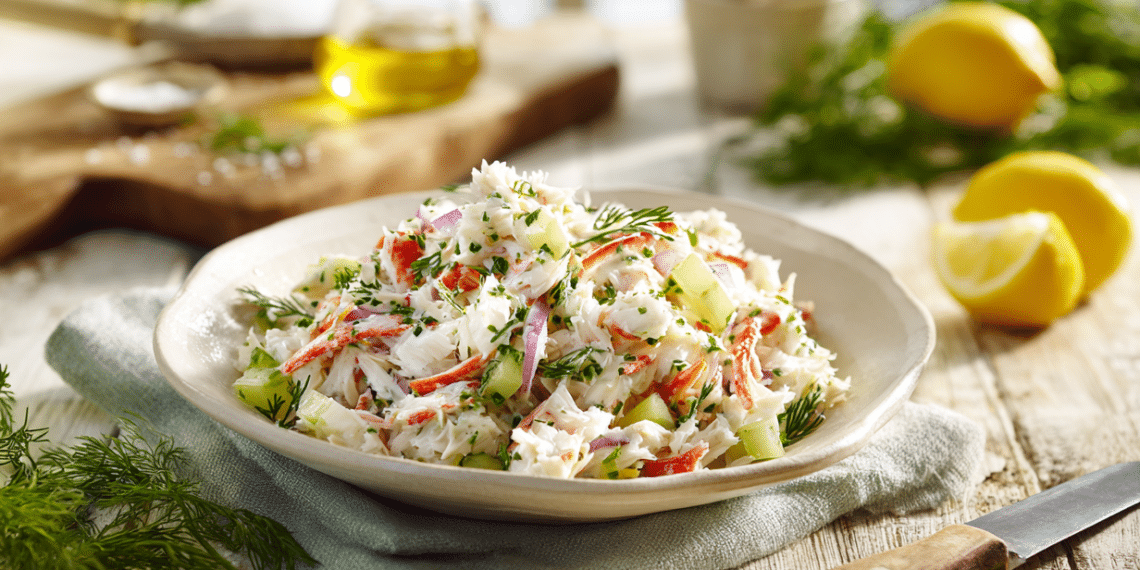 Zesty Lemon-Herb Crab Salad