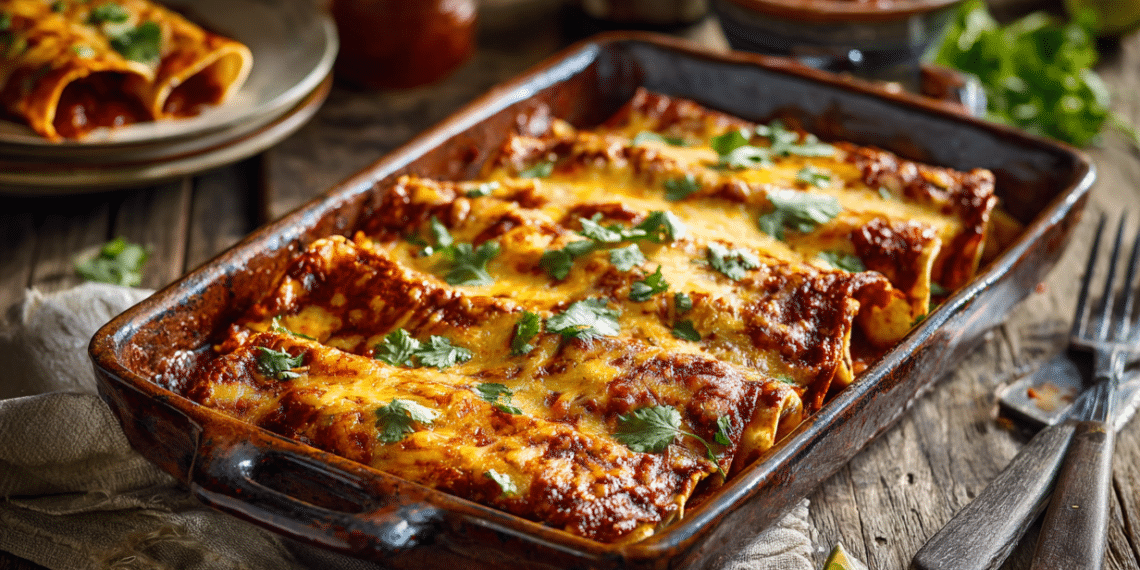 Smoky Chicken Enchiladas With Roasted Chili Sauce