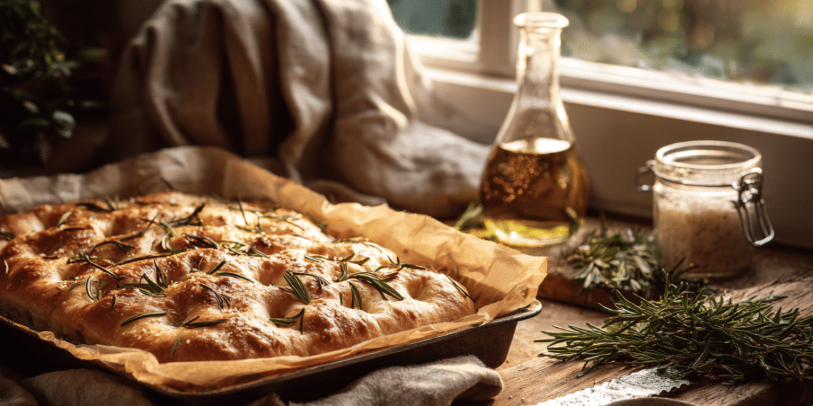 Sourdough Focaccia With Rosemary And Olive Oil